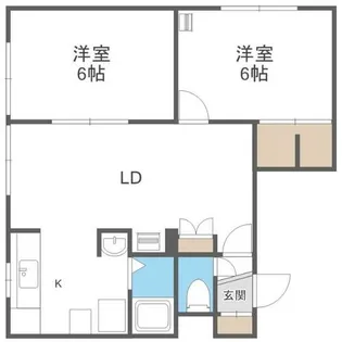 北海道札幌市東区北三十条東5丁目【アパート】の間取り