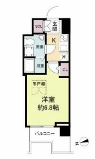 セレニテ難波プリエ【12階】の間取り