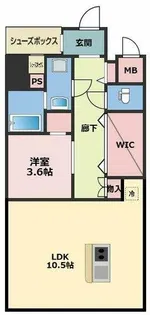 ファーストフィオーレ新町ファジスタ【12階】の間取り