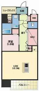 ファーストフィオーレ新町ファジスタ【11階】の間取り