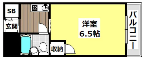 ルーミングハウス梶【311号室】の間取り
