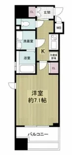 エスティメゾン京橋【10階】の間取り