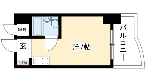パリーマンション【6階】の間取り