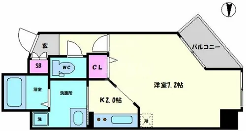 サンフレスカ福島【4階】の間取り