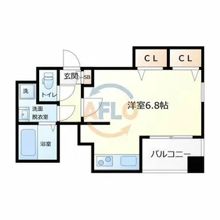 サンフレスカ福島【4階】の間取り