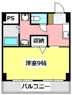 イーズ南春日丘【206号室】の間取り
