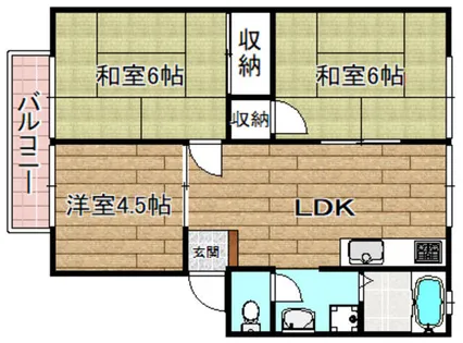 ウインディア南平台A棟【101号室】の間取り