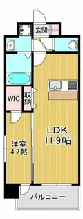 スプランディッド堺東Ⅲ【6階】の間取り