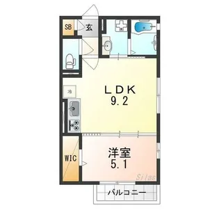 ラ・フォンテ久米田【1階】の間取り