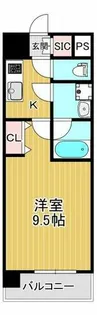 スプランディッド堺東Ⅲ【6階】の間取り