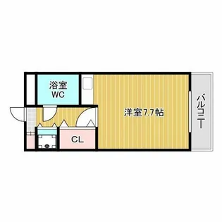 朝日プラザ岸里パサージュ【4階】の間取り