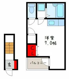 チェリーハイツ東1【2階】の間取り