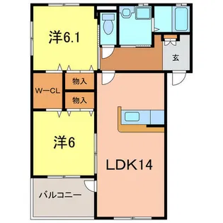 APPLAUSE B【3階】の間取り