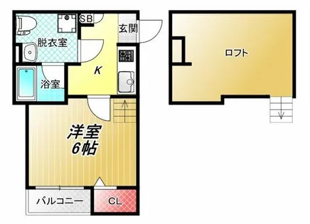 プランドール加美【1階】の間取り