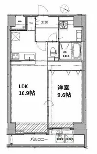 Vesta京町堀【10階】の間取り
