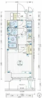 ゼオン大阪EAST【9階】の間取り
