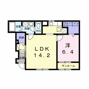 フロリア【1階】の間取り