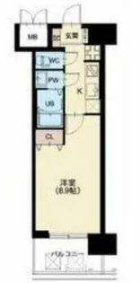 スプランディッド京橋EAST【7階】の間取り