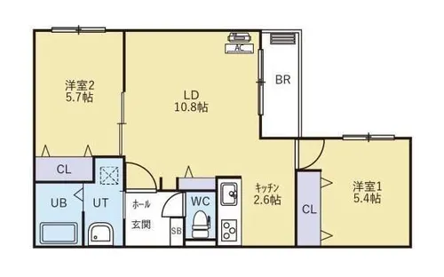 UNIQUS宮の森【1階】の間取り