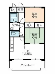 ヴィラシャルマン【2階】の間取り