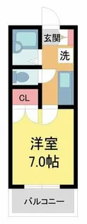 エテュード芦屋川【22号室】の間取り