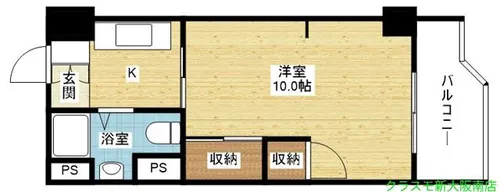 新大阪第1ダイヤモンドマンション【6階】の間取り