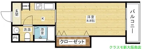 W.O.B.TSUKAMOTO【3階】の間取り