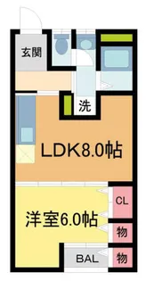 光南荘マンション【212号室】の間取り