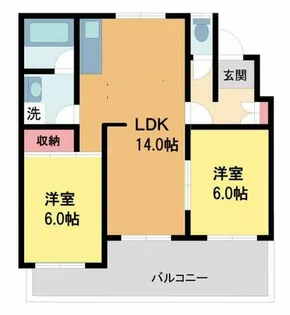 清和台ハイツ【304号室】の間取り