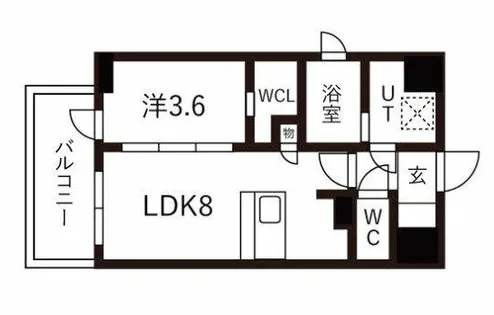 ワールドアイ大阪城EASTⅢ【2階】の間取り