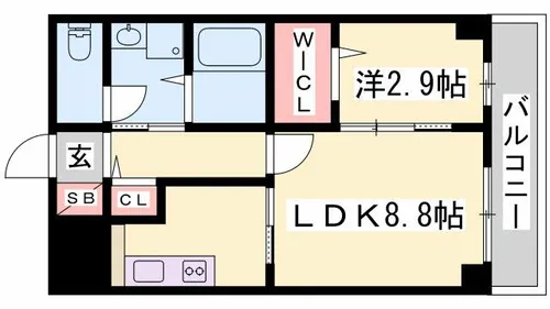 マジェスティコート【2階】の間取り