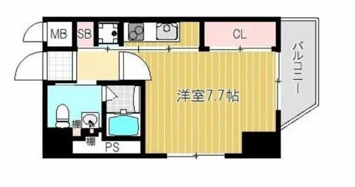 アクエルド新町【2階】の間取り