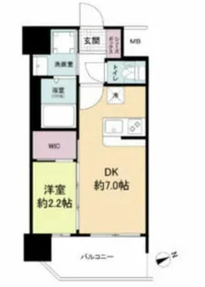 セレニテ難波ミラク壱番館【9階】の間取り