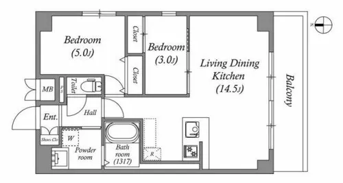 ArtizA京橋WEST【10階】の間取り