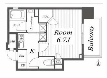 SOAR城東蒲生【2階】の間取り