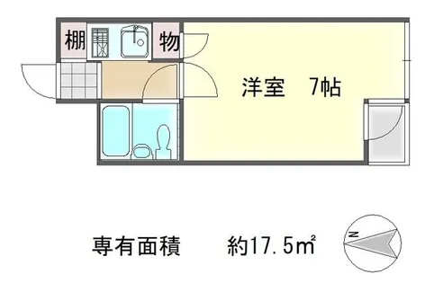 ナルド北白川【3階】の間取り