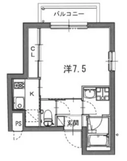 アフロディーテ千本中立売【4階】の間取り