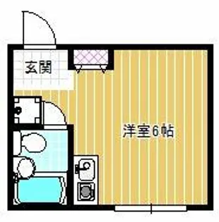 喜志マンション【1階】の間取り