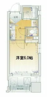 エスリード同心第3【4階】の間取り