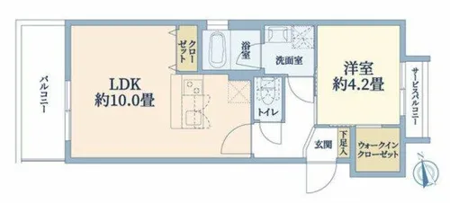 ウェルスクエア都島中通【3階】の間取り