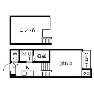 愛知県名古屋市北区西志賀町4丁目【アパート】の間取り
