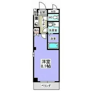 アベニール佃【2階】の間取り