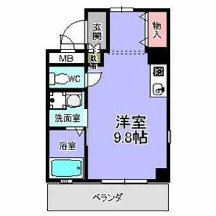 アベニール佃【3階】の間取り