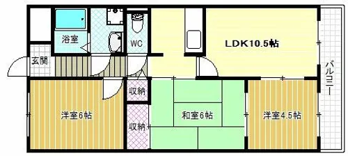 サンルミエール【3階】の間取り