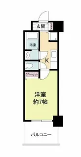 グラマシー心斎橋東【10階】の間取り