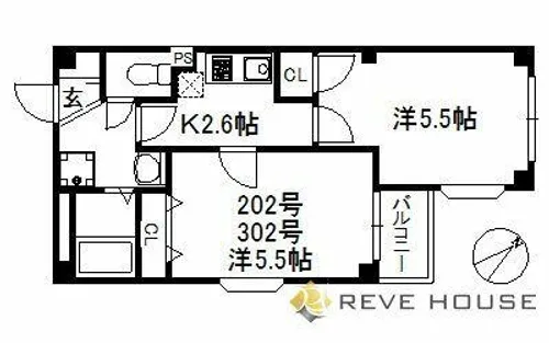 福岡県福岡市博多区神屋町【アパート】の間取り