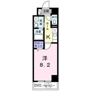 1Kの間取り画像