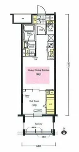 アーバネックス心斎橋Ⅱ【9階】の間取り