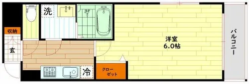 エスリード ザ・グラン天六【6階】の間取り