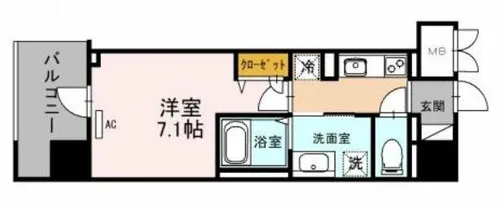 IBC Residence West【3階】の間取り